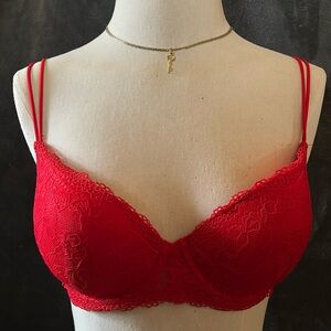 GEORGE’S💫Women’s Sexy Red Push-Up Lace Covered Bra💋